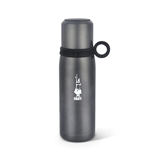 Bialetti Botella térmica To Go con tapa de taza (doble pared), mantiene el calor durante 12 horas y...