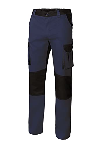 VELILLA 103020B, Pantalón Bicolor Multibolsillos, Color Azul Navy y Negro, Talla 44