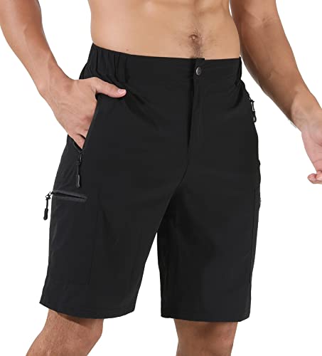 Suwangi Hombre Pantalones Cortos de Secado Rápido Cargo Pantalones Cortos de Hacer Deporte al Aire...