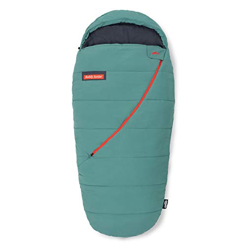Qeedo Buddy Junior Saco de Dormir para niños, Momia, Soft Touch, Best Shape - Verde