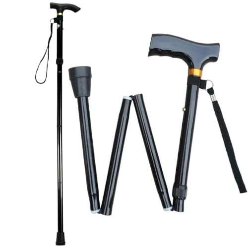 Bastón Plegable para Personas Mayores. Muletas Adulto,Regalos Mujer Y Hombre para Caminar Y Andar,...