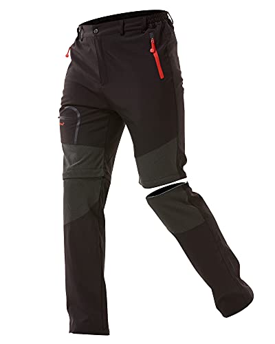 ZOEREA Pantalones Aire Libre de Hombre Convertible Pantalones Cortos Trekking Montaña Escalada...