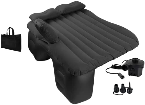 EDIESI, Colchón Coche Hinchable, Colchoneta Inflable Individual para Asiento Trasero, con Bomba de...