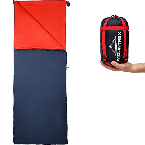 MOUNTREX® Saco de dormir – Pequeño paquete y ultraligero (730 g) – Saco de dormir de verano...