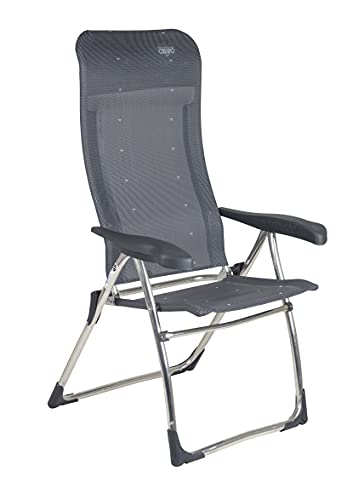 Crespo - Silla de Camping 7 Posiciones AL/215-M - Gris Oscuro