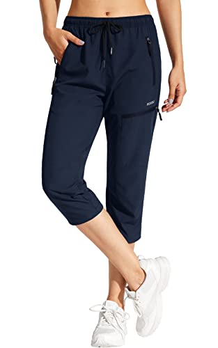 MOCOLY Pantalones Trekking Mujer Pantalón de Senderismo Acampar Protección UV Exteriores con...