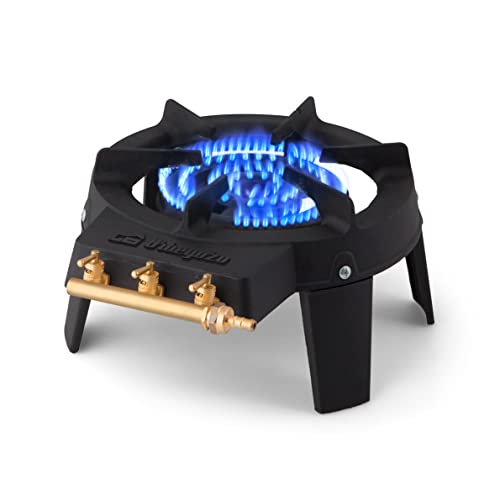 Orbegozo FO 6500 - Hornillo gas de hierro fundido, superficie resistente a altas temperaturas, tres...