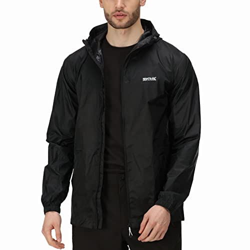 Regatta Chubasquero impermeable con capucha ligera y transpirable Jackets Waterproof Shell, Hombre,...