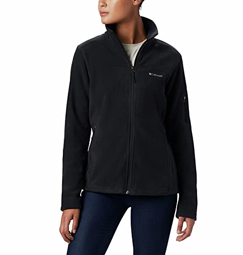 Columbia Fast Trek II Jacket - Forro Polar para Mujer, Color Negro, Talla M