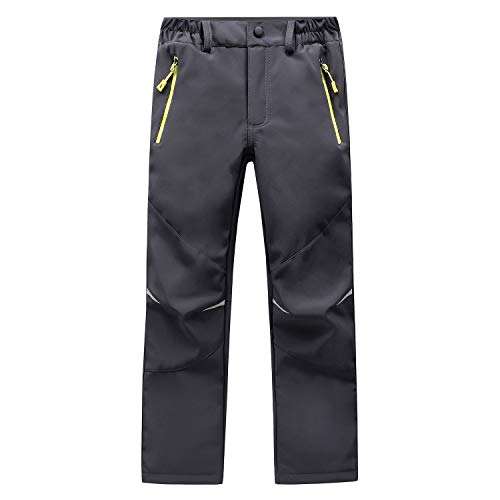 LANBAOSI Niños Pantalones Impermeables Forro Polar Niños Niñas Niños Invierno Pantalones...