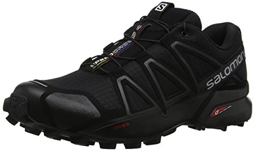 Salomon Speedcross 4, Zapatillas Hombre, Black Metallic, 44 2/3 EU