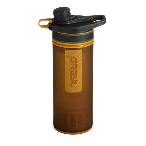 GRAYL GeoPress - Botella con filtro de agua potable (710 ml), filtro de agua para exteriores,...