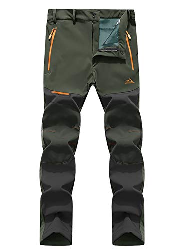 EKLENTSON Pantalones de Trabajo para Hombres Pantalones de Senderismo Militares Impermeables con...