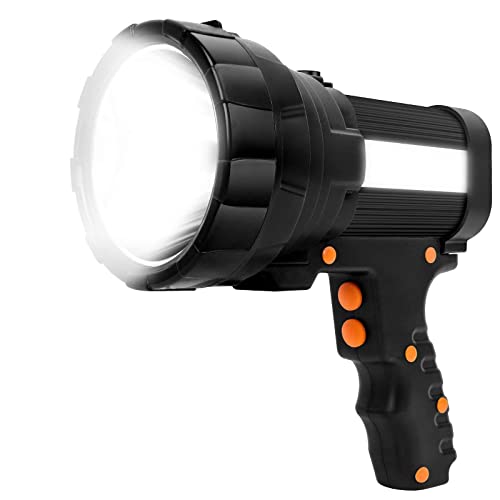 YBQZ Linterna LED Recargable 12000 Lúmenes, Linternas LED Alta Potencia 3en1 10800mAh, IPX4...