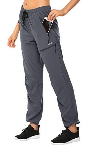 MOCOLY Pantalones Trekking Mujer Pantalón de Senderismo Acampar Protección UV Exteriores con...