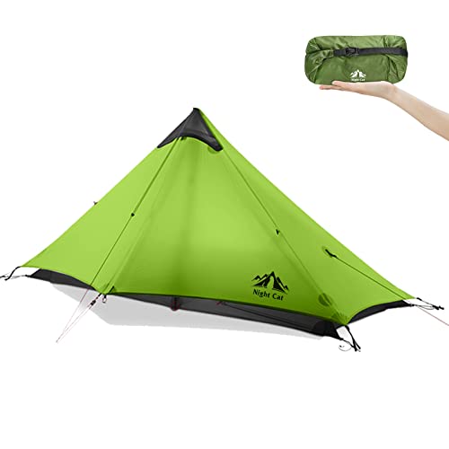 Night Cat Tienda de Campaña para Mochileros Ultraligero Impermeable Senderismo Profesional para 1 2...