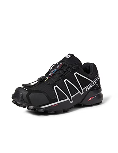 Salomon Speedcross 4 Gore-Tex, Zapatillas de Trail Running Hombre, Black/Silver Metallic, 42 EU