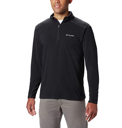 Columbia Klamath Range II Half Zip - Jersey de Forro Polar para Hombre, Color Negro, Talla M