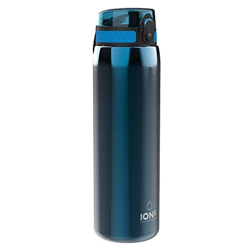 Ion8 Acero Inoxidable Botella Agua, Sin Fugas, 1200ml, Azul