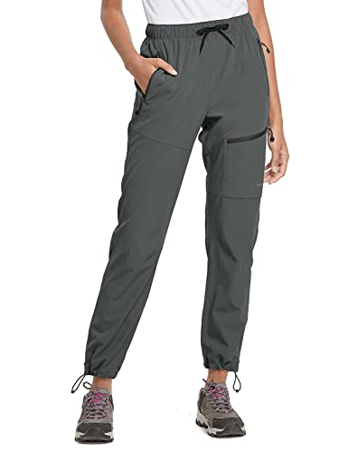 BALEAF Pantalones de senderismo para mujer, de secado rápido, ligeros, resistentes al agua, cintura...