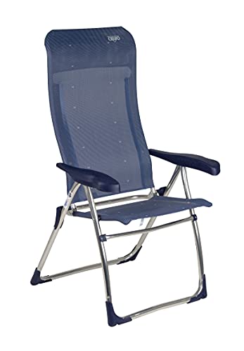 Crespo - Silla Camping reclinable AL-215-7 Posiciones - Azul Marino