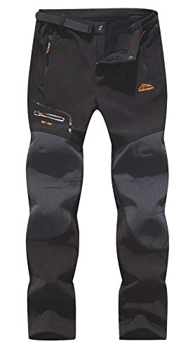 BenBoy Pantalones de Montaña Hombre Impermeables Invierno Calentar Pantalones Trekking Escalada...