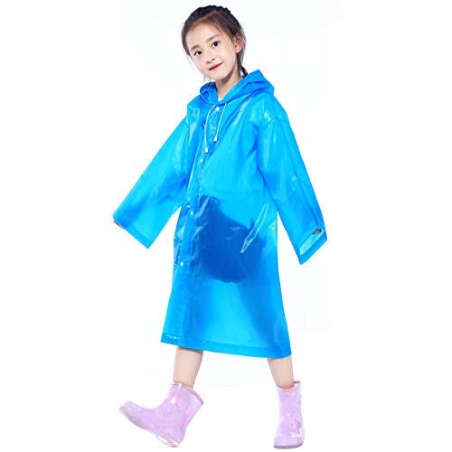 Impermeable Chubasquero, Chubasquero Para Niños Con Capucha, Eva, Poncho Impermeable Niña,...