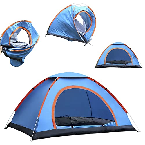 Tienda de Campaña 2 Personas Ultraligera, Impermeable al Aire Libre Totalmente Automática Pop Up...