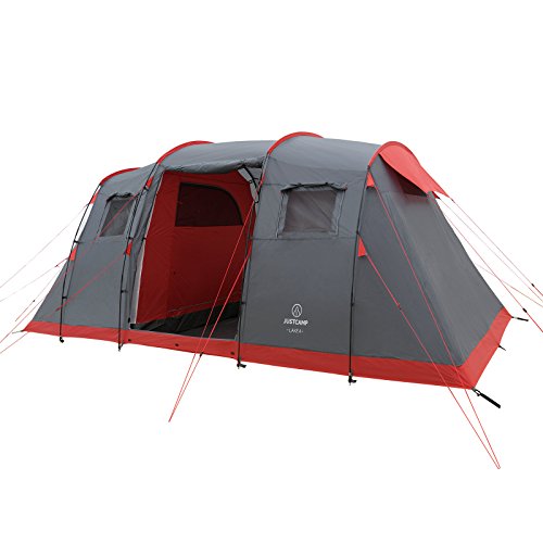 Justcamp Lake 4 Tienda de Campaña Familiar 4 Personas (470 x 230 x 190 cm)