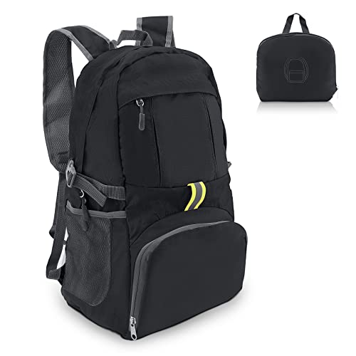 Welltop Mochila plegable, 35L Senderismo Mochila liviana impermeable para el día de viaje Mochila...
