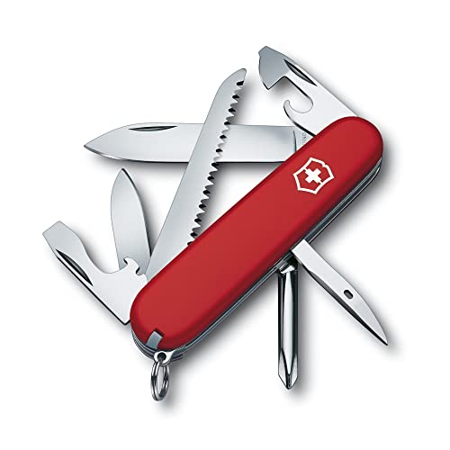 Victorinox Hiker Navaja con 13 funciones, incluyendo sierra para madera, destornillador Phillips y...