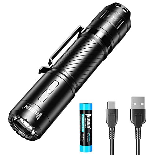 WUBEN C3 Linterna LED Alta Potencia USB C Recargable 1200 Lumens Impermeable IP68 con 6 modos...