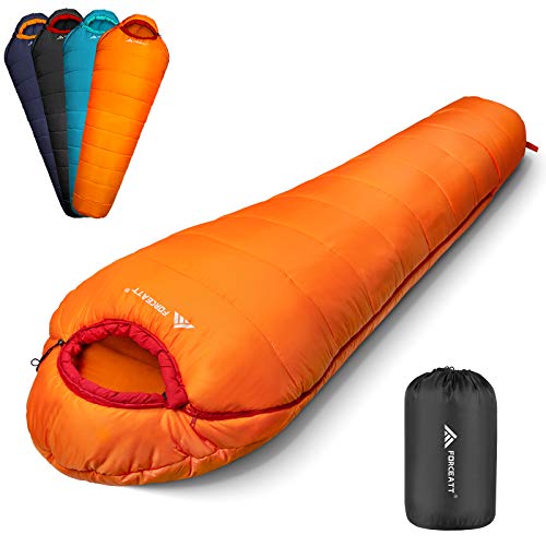 Forceatt Saco de Dormir Momia,Temperatura Aplicable es 0℃-20℃,Sacos de Dormir Compacto para...