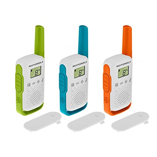 Motorola T42 Triple Talk About – Aparatos de Radio (PMR446, 16 Canales, Alcance 4 Km) Multicolor,...