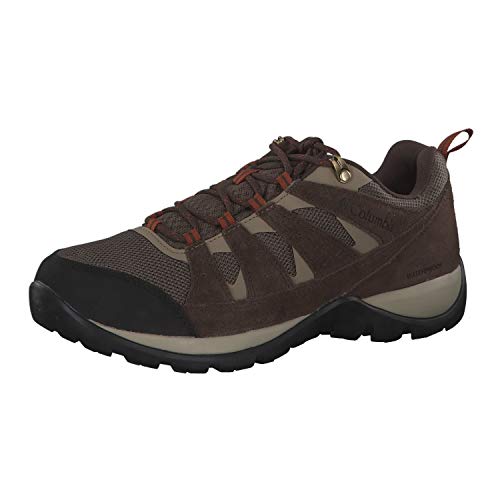 Columbia Redmond V2, Zapatos de Senderismo Impermeables Hombre, Marrón (Mud, Dark Adobe), 42.5 EU
