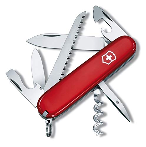 Victorinox Camper, Swiss Army Knife, Navaja suiza multiusos con 13 funciones, incluyendo sierra para...