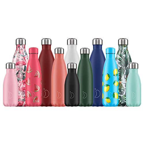 Botella De Agua De Chilly's | Acero Inoxidable y Reutilizable | Prueba de Fugas, Libre de...