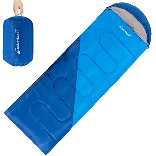 Clostnature Saco de Dormir Ligero para Acampar - Saco de Dormir Rectangular Casual al Aire Libre con...
