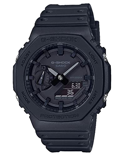 Casio Reloj Análogico-Digital para Hombres de Cuarzo con Correa en Caucho GA-2100-1A1ER
