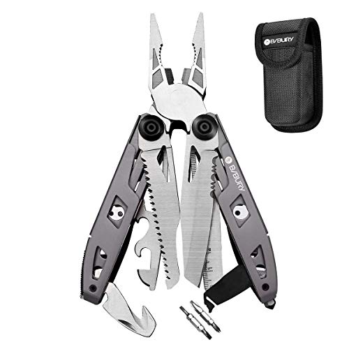 Bibury Multiherramienta de Alicates, 18 en 1 Multitools, Herramienta multiusos de diseño con mango...