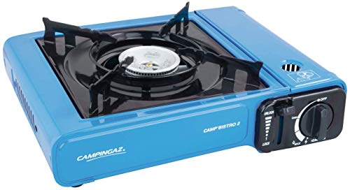 Campingaz Camp Bistro 2, Cocina Cartucho Gas, Hornillo de Camping Portátil y Compacto, 1 Fuego,...