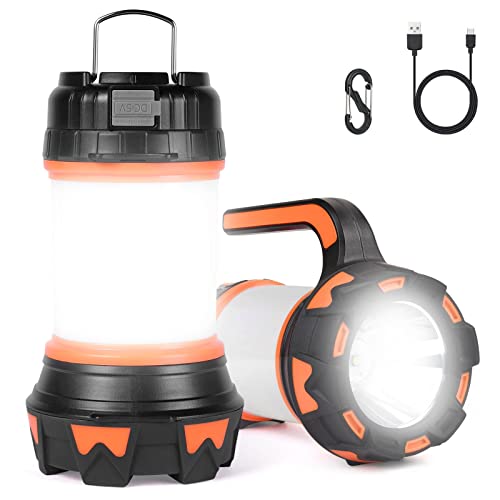 Flintronic Linterna de Cámping, Antorcha LED para iluminación Exterior, 6 Modos, 1000LM Resistente...