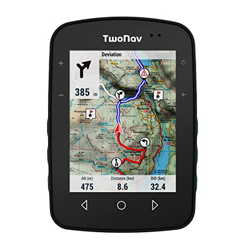 TwoNav Terra, GPS con Pantalla Amplia 3.7 Pulgadas para montaña, Senderismo, MTB, Bicicleta con...