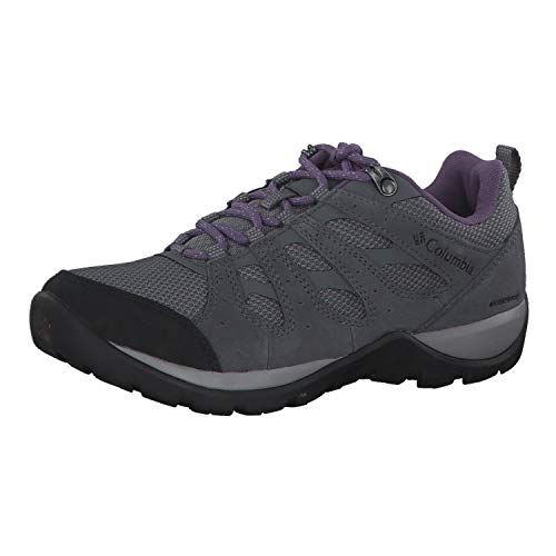 Columbia Redmond V2, Zapatillas de Senderismo Impermeables Mujer, Gris, Morado (Ti Grey Steel, Plum...