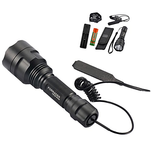 Kit de linterna con soporte para mira Cree XM-L de Forrader, para rifle de caza, de aire