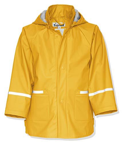 Playshoes Regenjacke Basic, Chubasquero para Unisex niños, Amarillo (Yellow 12), 7-8 años