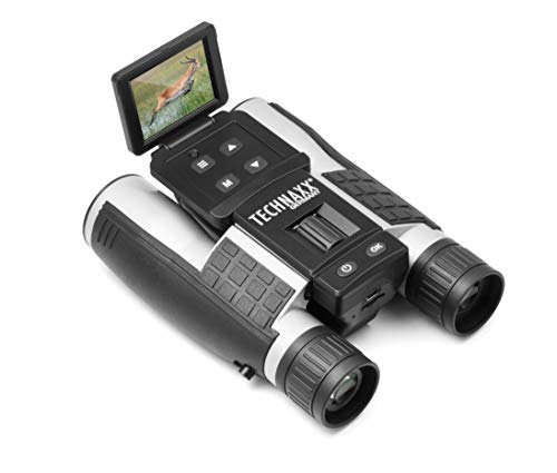 Binoculares Technaxx con Pantalla para Adultos, utilizados para observar Aves, Animales, Viajar,...