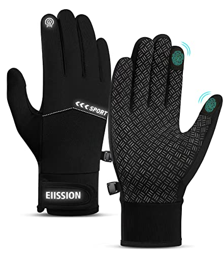 Guantes Invierno Hombre Mujer, Guantes Ciclismo Guantes de Pantalla Táctil Unisex Impermeable...