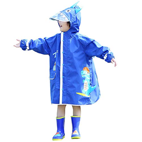 LIVACASA Chubasquero Impermeables para niños Transirable Lindos Estéreo Grande Capucha...