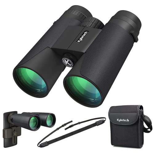 Prismáticos Professional, Binoculares Potentes Kylietech 12x42 para Adultos - Prismas BaK4 y Lentes...